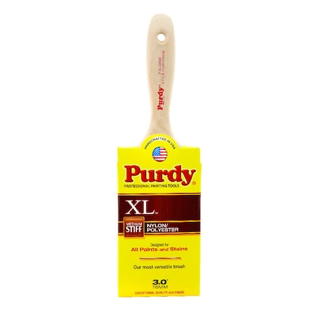 Purdy 3" Flat Sash Firm, Nylon/Polyester Bristle, Paint Brush, Hardwood Handle 144400330
